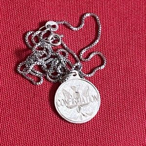 VTG I Creed I Sterling Silver Confirmation Dove Necklace